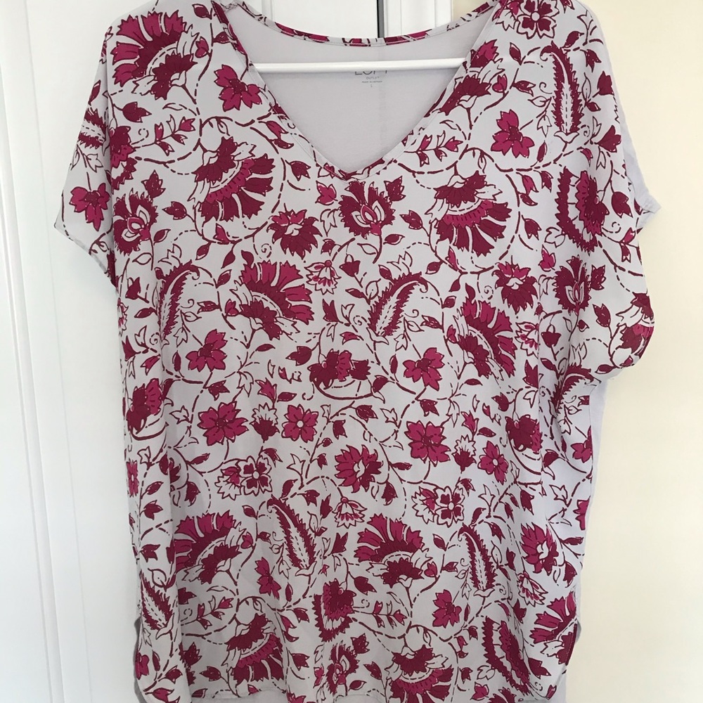 Loft: Mixed Media Shirt